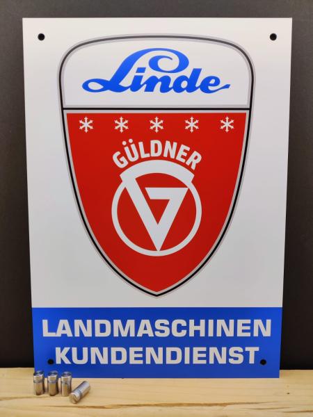 Güldner Landmaschinen Kundendienst Werkstattschild